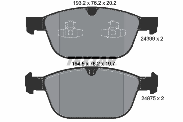 Brake Pad Set, disc brake Q+ 2439901