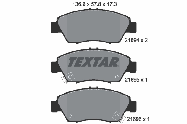 Brake Pad Set, disc brake 2169401