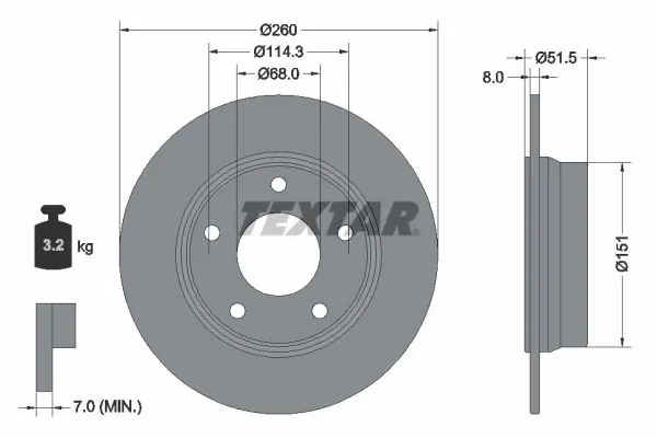 Brake Disc PRO 92335803