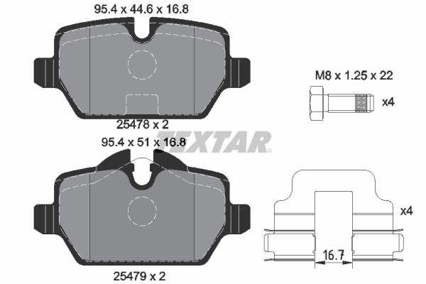 Brake Pad Set, disc brake Q+ 2547801