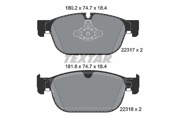 Brake Pad Set, disc brake Q+ 2231701