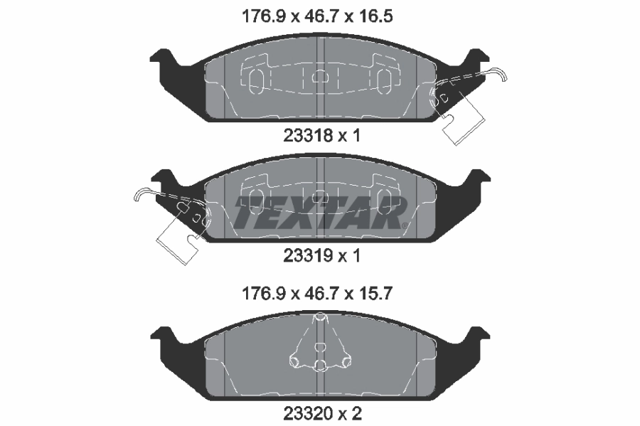 Brake Pad Set, disc brake Q+ 2331801