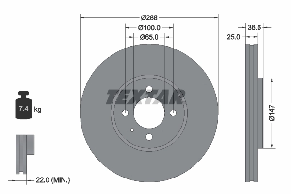 Brake Disc PRO 92302303
