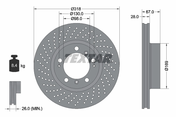 Brake Disc PRO+ 92100005