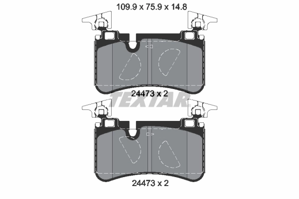 Brake Pad Set, disc brake Q+ 2447301