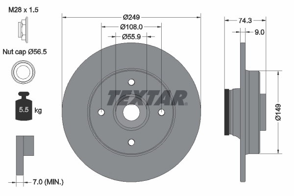 Brake Disc PRO 92194103