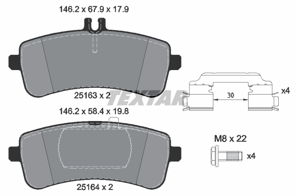 Brake Pad Set, disc brake Q+ 2516301
