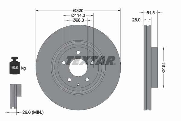 Brake Disc PRO 92315203