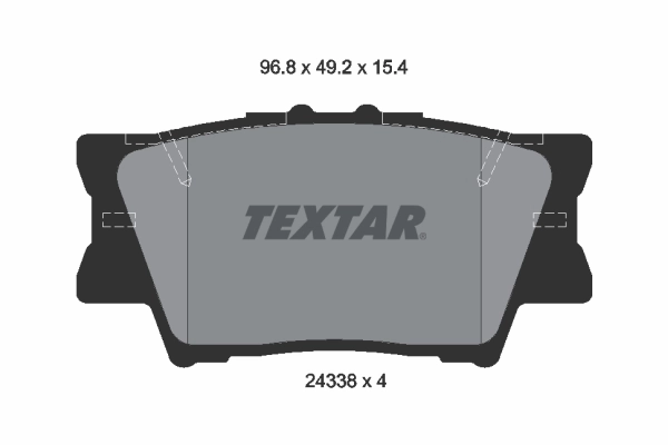 Brake Pad Set, disc brake 2433801