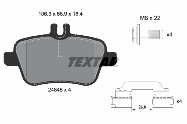 Brake Pad Set, disc brake Q+ 2484805