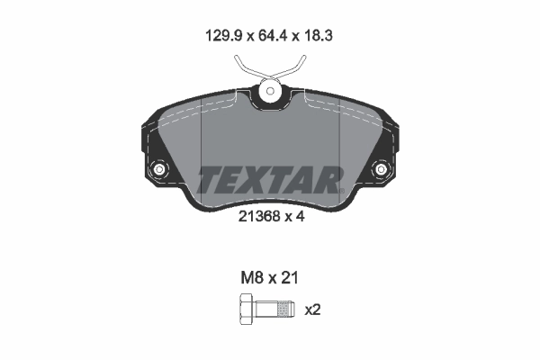 Brake Pad Set, disc brake Q+ 2136801