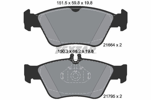 Brake Pad Set, disc brake Q+ 2166404