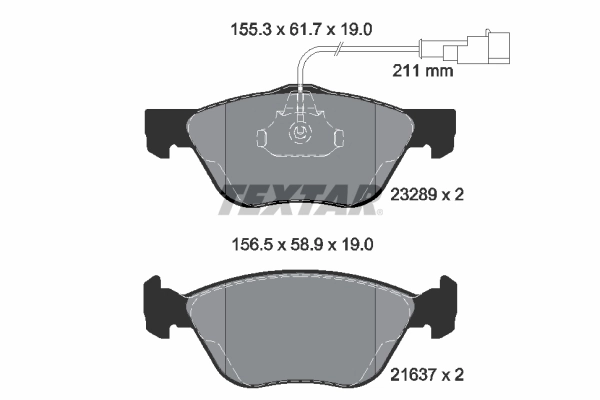 Brake Pad Set, disc brake Q+ 2328902