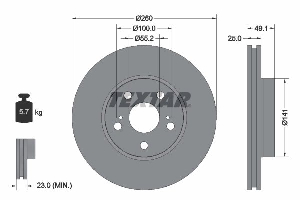 Brake Disc PRO 92096903