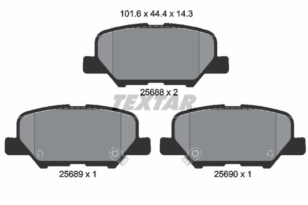 Brake Pad Set, disc brake 2568801
