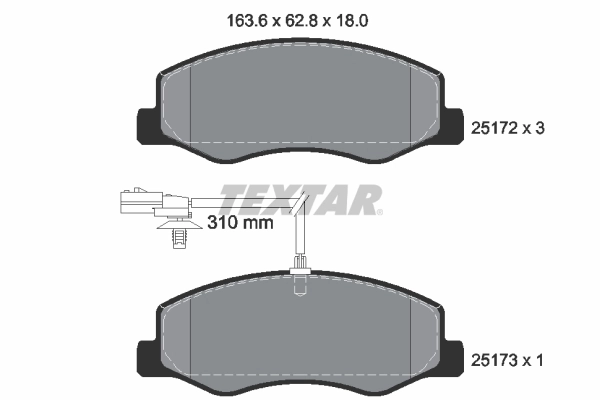 Brake Pad Set, disc brake Q+ 2517201