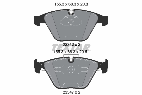 Brake Pad Set, disc brake 2331207