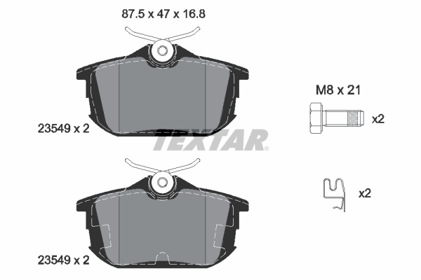 Brake Pad Set, disc brake Q+ 2354901