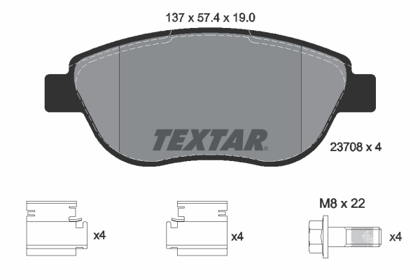 Brake Pad Set, disc brake Q+ 2370803