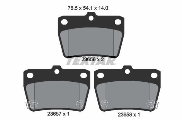 Brake Pad Set, disc brake 2365601