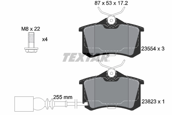 Brake Pad Set, disc brake 2382301