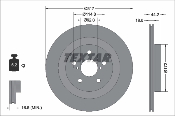 Brake Disc PRO 92343103