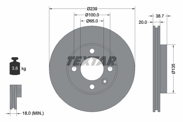 Brake Disc PRO 92012103