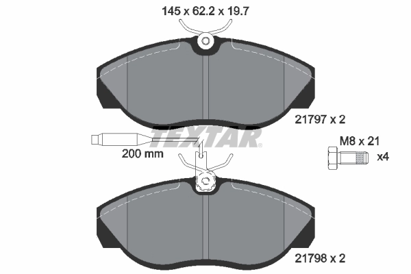 Brake Pad Set, disc brake 2179701