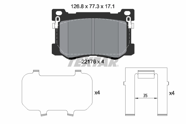 Brake Pad Set, disc brake Q+ 2217601