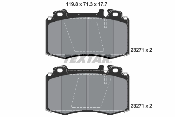 Brake Pad Set, disc brake Q+ 2327102
