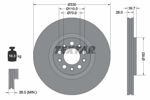 Brake Disc PRO 92351103