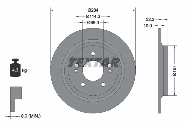 Brake Disc PRO 92316303
