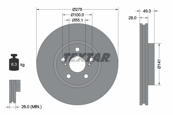Brake Disc PRO 92142003