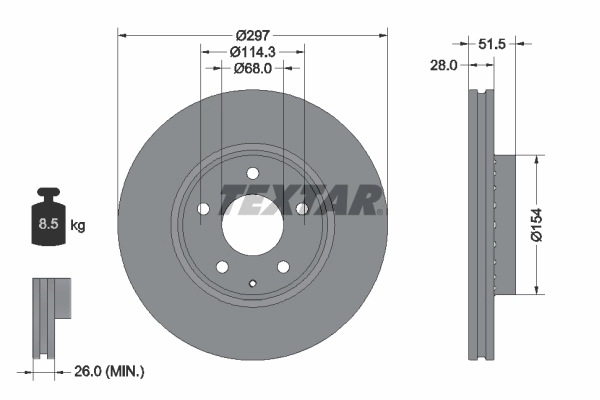Brake Disc PRO 92295003