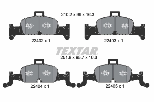 Brake Pad Set, disc brake Q+ 2240201