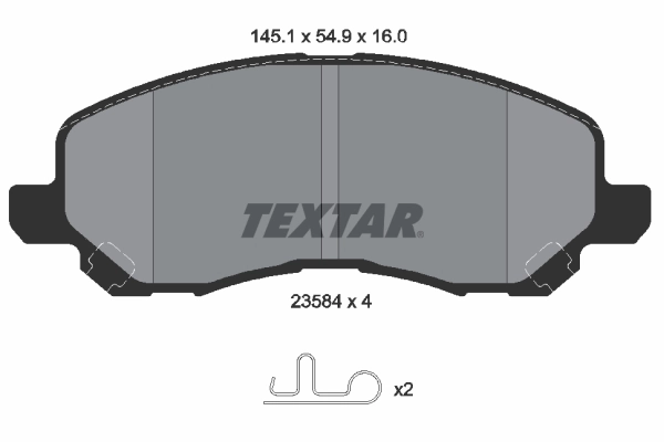 Brake Pad Set, disc brake 2358403
