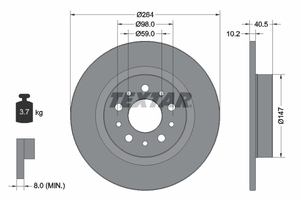 Brake Disc PRO 92271703