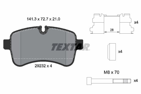 Brake Pad Set, disc brake Q+ 2923201