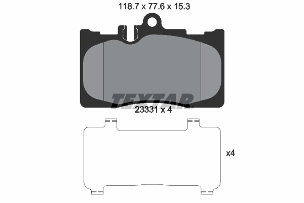Brake Pad Set, disc brake 2333102