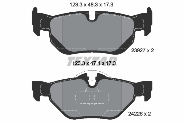 Brake Pad Set, disc brake Q+ 2392701