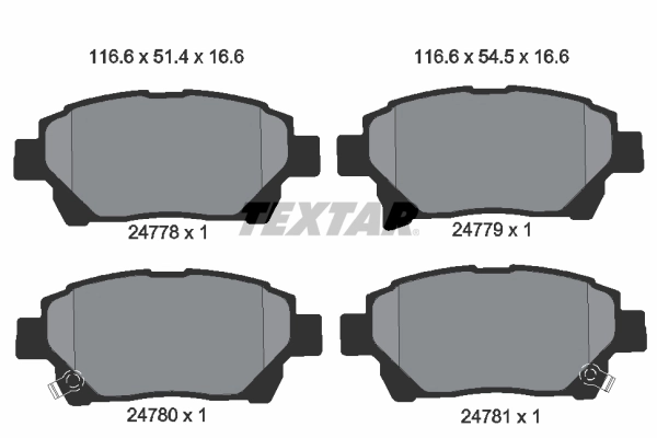 Brake Pad Set, disc brake 2477801