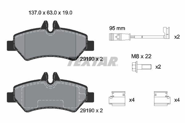 Brake Pad Set, disc brake Q+ 2919001
