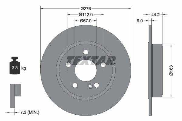 Brake Disc PRO 92241303