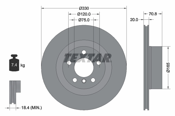 Brake Disc PRO 92256303