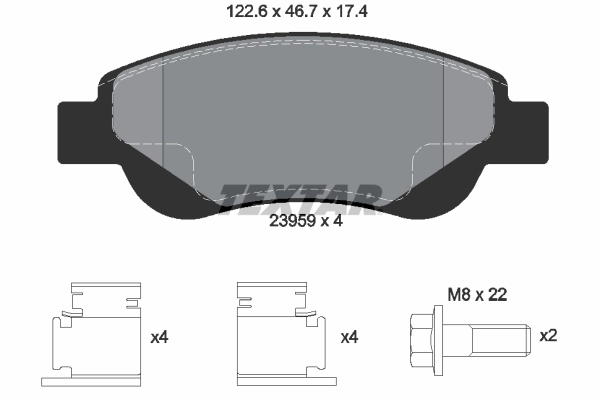 Brake Pad Set, disc brake Q+ 2395901