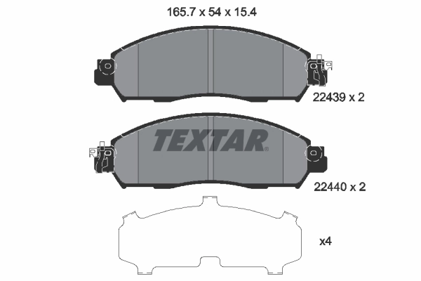 Brake Pad Set, disc brake 2243903