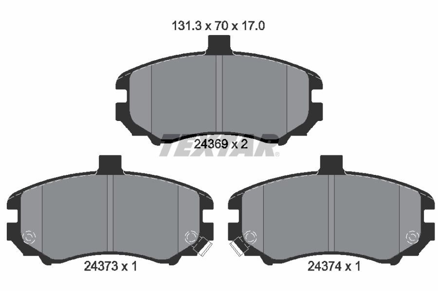Brake Pad Set, disc brake 2436901