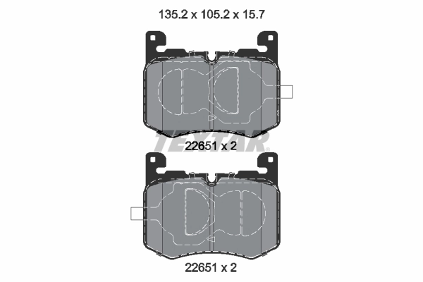 Brake Pad Set, disc brake Q+ 2265101