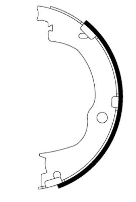 Brake Shoe Set, parking brake 91067100