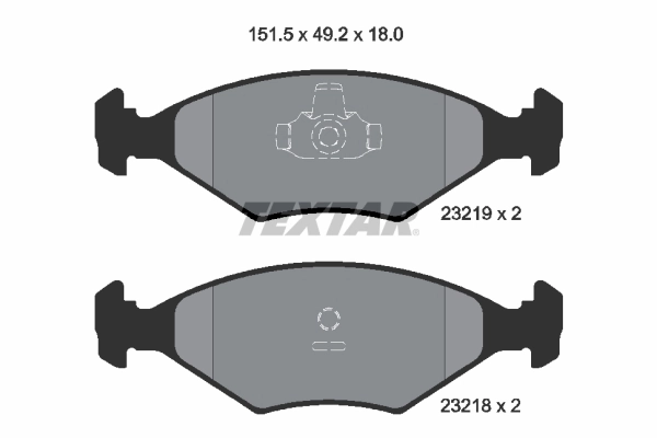 Brake Pad Set, disc brake 2321901
